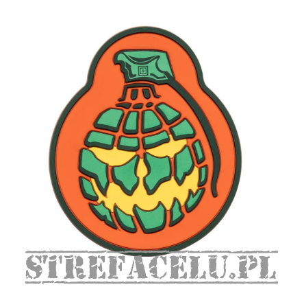 Patch, Manufacturer : 5.11, Model : Jackolantern Grenade Patch, Color : Orange