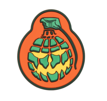 Patch, Manufacturer : 5.11, Model : Jackolantern Grenade Patch, Color : Orange