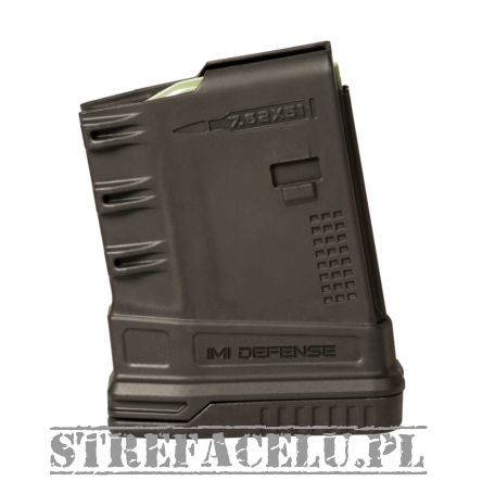 Polymer 2nd Generation Magazine, Manufacturer : IMI Defense (Israel), Compatibility : AR15/M16, Capacity : 10 rounds, Caliber : 7,62x51, Color : Black