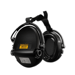 Headphones With Active Noise Canceling, Manufacturer : Sordin (Sweden), Model : Supreme Pro-X Neckband, Color : Black