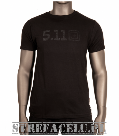 Men's T-shirt, Manufacturer : 5.11, Model : Topo Logo SS Tee, Color : Black