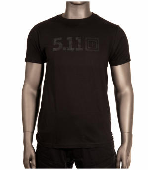 Men's T-shirt, Manufacturer : 5.11, Model : Topo Logo SS Tee, Color : Black