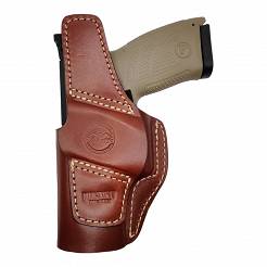 Leather Holster, Manufacturer : Falco Holsters (Slovakia), Type : 2in1 - IWB + OWB, Model : AM02-2330, Hand : Right, Color : Brown