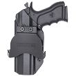 OWB Holster, Compatibility : IWI Jericho 941 PSL9 Polymer Frame, M Size, Manufacturer : Concealment Express, Material : Kydex, Color : Black