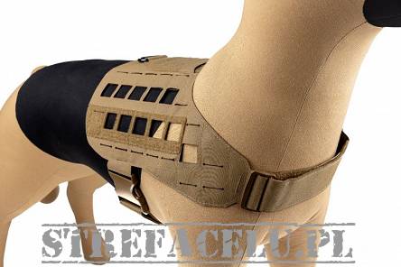 Dog Harness, Manufacturer : Raptor Tactical (USA), Model : K9 Zephyr MK1 Dog Harness, Color : Coyote Brown, (Size Selection)