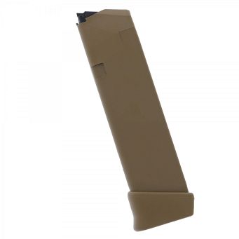 Original Glock 19X Magazine, Capacity : 19 rounds (17+2), Color : Coyote, Caliber : 9mm