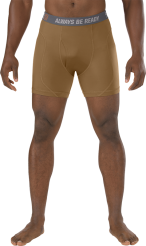 Men's Termo-Active 5.11 Boxer Shorts PERFORMANCE BRIEF 6" color: BATTLE BROWN