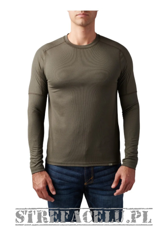 Men's Shirt, Manufacturer : 5.11, Model : Tropos Long Sleeve Baselayer Top, Color : Ranger Green