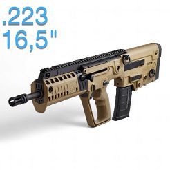 IWI Rifle, Model : Tavor X95, Design : Bullpup, Barrel Length : 16.5 inches, Color : Flat Dark Earth, Caliber : .5.56x45mm / .223 Rem