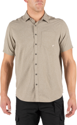 Men's Shirt, Manufacturer : 5.11, Model : Evolution Short Sleeve Shirt, Color : Khaki Heather