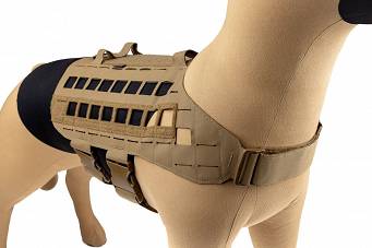 Dog Harness, Manufacturer : Raptor Tactical (USA), Model : K9 Zephyr MK2 Dog Harness, Color : Coyote Brown