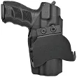 Left external holster for H&K P30 pistol, LH OWB kydex, color: black - 2