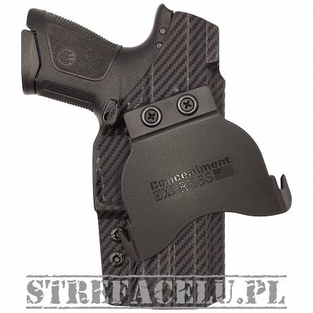 OWB Holster, Compatibility : Beretta APX, Manufacturer : Concealment Express, Material : Kydex, For Persons : Right Handed, Finish : Carbon