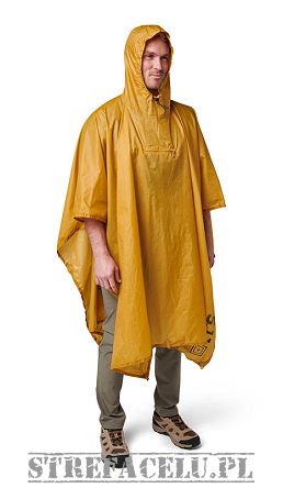 Poncho, Manufacturer : 5.11, Model : Molle Packable Poncho, Color : Old Gold