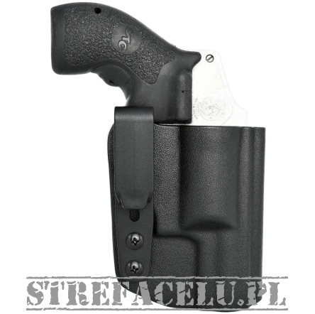 Kabura wewnętrzna do rewolweru S&W J-Frame, Ambi, Tuckable IWB kydex, kolor: czarny