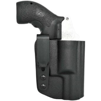 Kabura wewnętrzna do rewolweru S&W J-Frame, Ambi, Tuckable IWB kydex, kolor: czarny