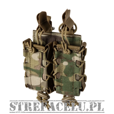 Pouch for 2 Pistol Magazines, Manufacturer : 5.11, Model : Flex Double Pistol Mag Multi Pouch, Camouflage : Multicam