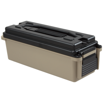 Ammo Box, Manufacturer : Berrys Mfg, Color : Tan, Size : Small, Compatibility : Multicaliber