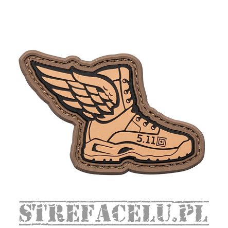 Patch, Manufacturer : 5.11, Model : Winged Boots Patch, Color : Coyote