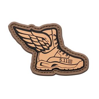 Patch, Manufacturer : 5.11, Model : Winged Boots Patch, Color : Coyote
