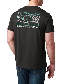 Men's T-shirt, Manufacturer : 5.11, Model : Overwatch SS Tee, Color : Black