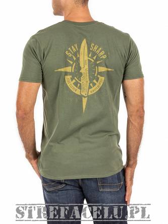 T-shirt meski 5.11 STAY SHARP SS TEE kolor: Military GrnK