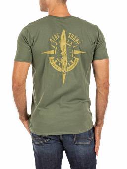 T-shirt meski 5.11 STAY SHARP SS TEE kolor: Military GrnK