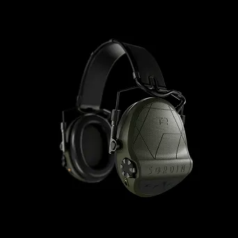 Active headphones Sordin Supreme T2 - Green HB Leather MF - 303006-10P