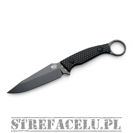 Knife with Holster - BUL Knife TAC - Black - KNF-TAC-BLK-1