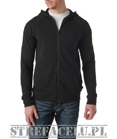 Men's Hoodie, Manufacturer : 5.11, Model : Zone Full Zip Hoodie, Color : Black