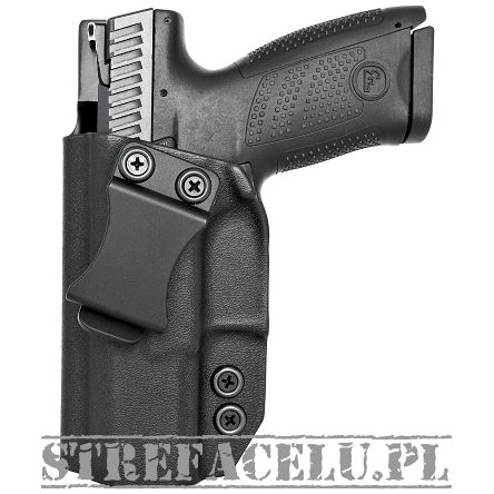 Inside left holster for CZ P-10C OR pistol, LH IWB kydex, color: black