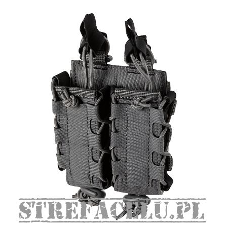 Pouch for 2 Pistol Magazines, Manufacturer : 5.11, Model : Flex Double Pistol Mag Multi Pouch, Color : Storm