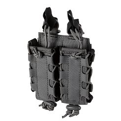 Pouch for 2 Pistol Magazines, Manufacturer : 5.11, Model : Flex Double Pistol Mag Multi Pouch, Color : Storm