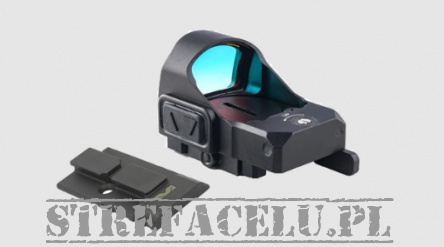 Collimator + Mounting Plate, Compatibility : Glock with a Cutout for Collimator (MOS), Manufacturer : Meprolight (Israel), Model : MicroRDS