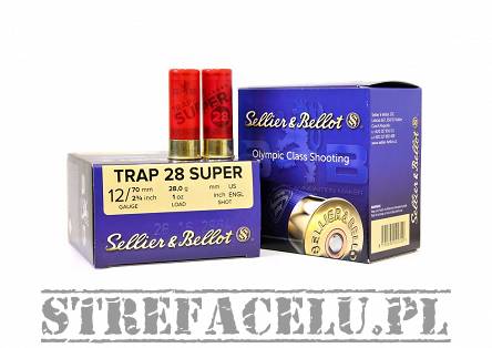 Amunicja śrutowa Trap 28g Super S&B śrut 7,5-2.4mm // 12/70