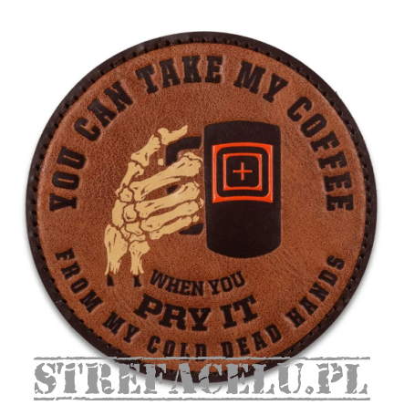 Patch, Manufacturer : 5.11, Model : Coffee Leather Patch, Color : Brown