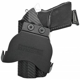 OWB Holster, Compatibility : Walther PPK/S, Manufacturer : Concealment Express, Material : Kydex, For Persons : Right Handed, Finish : Carbon