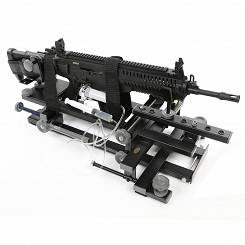 Black Gun shooting rest with double dumper and remote trigger release - Hyskore #30185