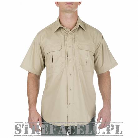 Men's Shirt, Manufacturer : 5.11, Model : Taclite Pro Short Sleeve Shirt, Color : TDU Khaki