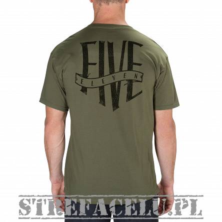 Men's T-shirt, Manufacturer : 5.11, Model : Emea Insignia TEE, Color : Military Green