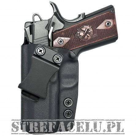 IWB Holster, Compatibility : 1911 Officer/Ultra without rail, Manufacturer : Concealment Express, Material : Kydex, For Persons : Left Handed, Color : Black
