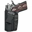 IWB Holster, Compatibility : 1911 Officer 3.5" (Without Rail), Manufacturer : Concealment Express, Material : Kydex, For Persons : Left Handed, Finish : Carbon