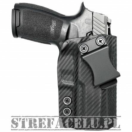 IWB Holster, Compatibility : Sig Sauer P320 Compact/Carry, Manufacturer : Concealment Express, Material : Kydex, For Persons : Right Handed, Finish : Carbon