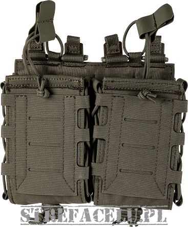 Flex Double Multi-Caliber Mag Pouch, Manufacturer : 5.11, Color : Ranger Green