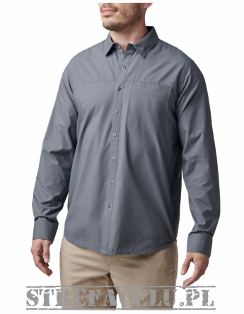 Men's Shirt, Manufacturer : 5.11, Model : Igor Solid Long Sleeve Shirt, Color : Turbulence
