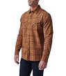 Men's Shirt, Manufacturer : 5.11, Model : Gunner Plaid Long Sleeve Shirt, Color : Rstd Brly Plaid