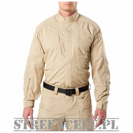 Men's Long Sleeve Shirt 5.11 XPRT TACTICAL SHIRT color: TDU KHAKI