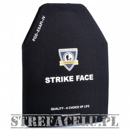 Hard Ballistic Plate ESAPI NIJ IV size S - Protection Group DK - 108B - U-line-ESAPI-NIJ4-Small-SA