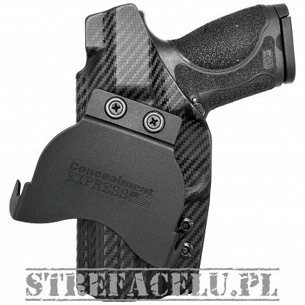 OWB Holster, Compatibility : S&W M&P M2.0, Manufacturer : Concealment Express, Material : Kydex, For Persons : Right Handed, Finish : Carbon
