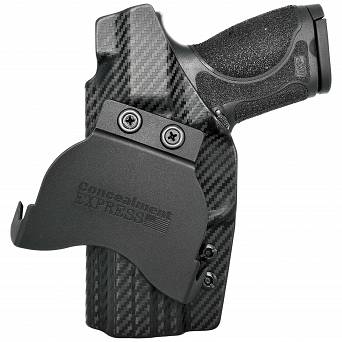 OWB Holster, Compatibility : S&W M&P M2.0, Manufacturer : Concealment Express, Material : Kydex, For Persons : Right Handed, Finish : Carbon